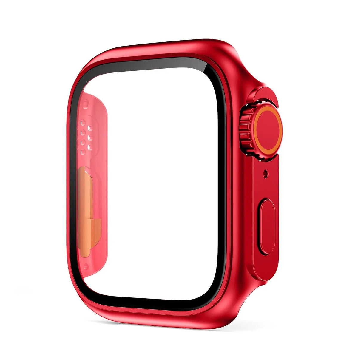 Hardened Glass Shield Case for Apple Watch Series 7/8/SE – Full Display Coverage, Crown Access, 40-45mm Sizes | Thomler