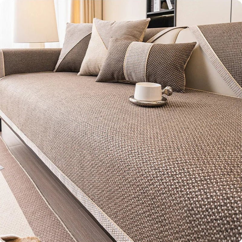 Quilted Stay-Put Furniture Throw with Latex Grip – Mix-and-Match Protection for Couch Seats, Backs & Arms | Thomler