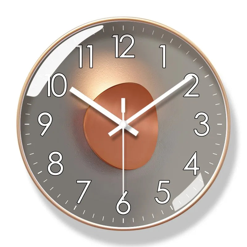 Modern Silent Wall Clock – Non-Ticking Quartz Movement – Sleek Minimalist Design for Living Room, Bedroom & Office Decor | Thomler