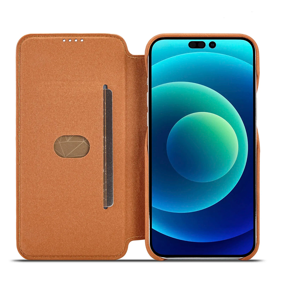 Folio Case for iPhone with Card Slots & Magnetic Closure – Faux Leather Flip Cover for iPhone 16, 15, 14, 13, 12, 11, Pro Max, Mini, XS | Thomler
