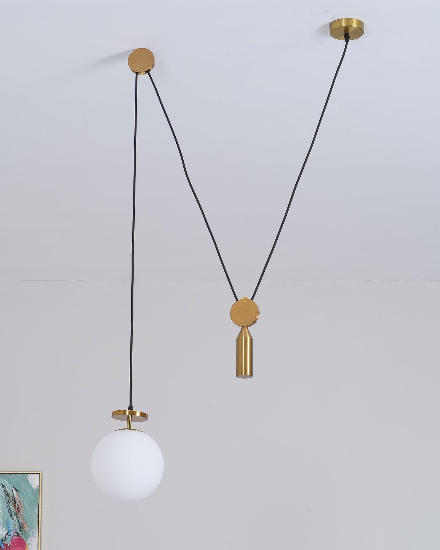 Metal Geometric Pendant Light 11.8 in Modular Ceiling Indoor Hanging Lamp | Thomler