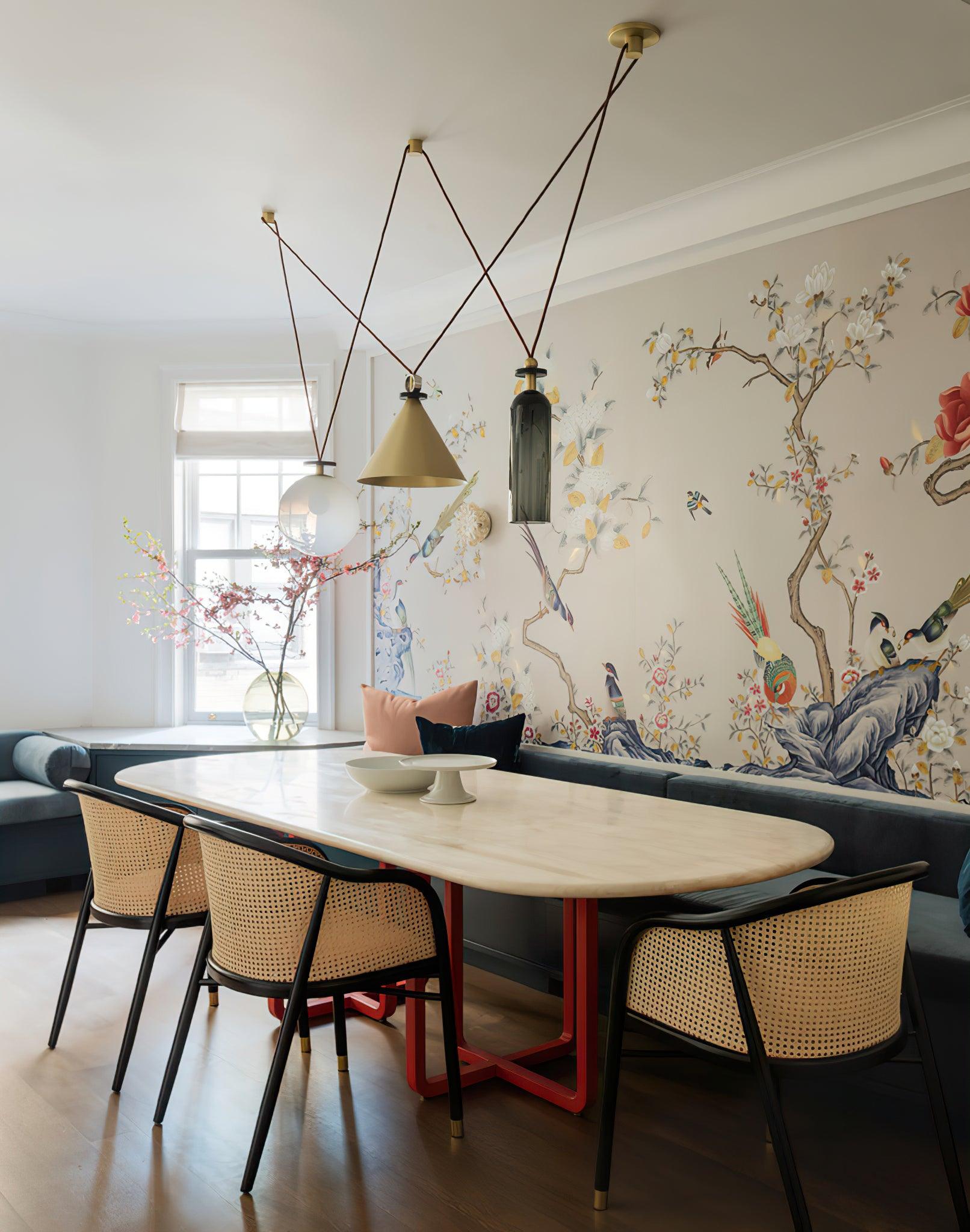 Metal Geometric Pendant Light 11.8 in Modular Ceiling Indoor Hanging Lamp | Thomler
