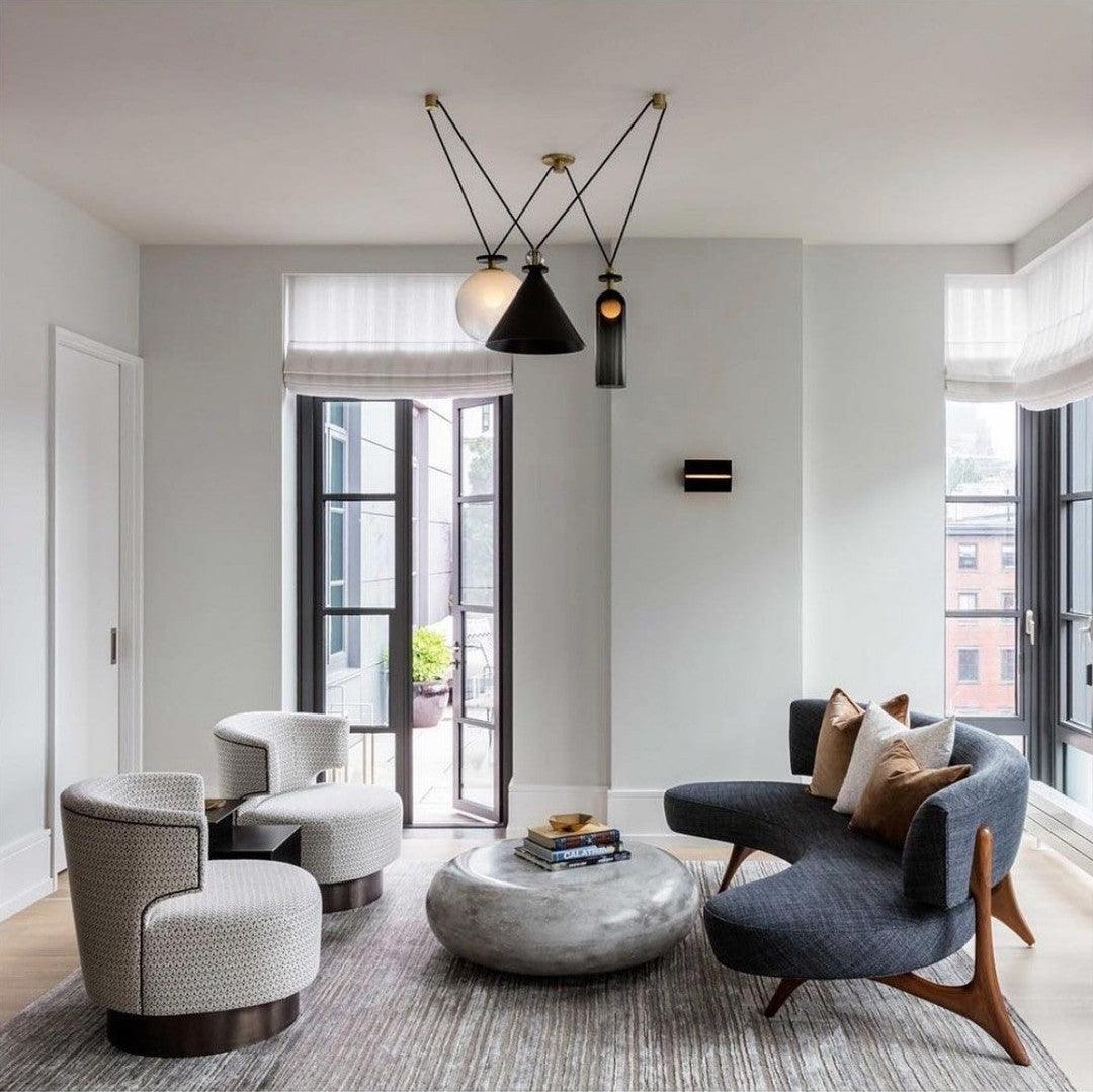Metal Geometric Pendant Light 11.8 in Modular Ceiling Indoor Hanging Lamp | Thomler