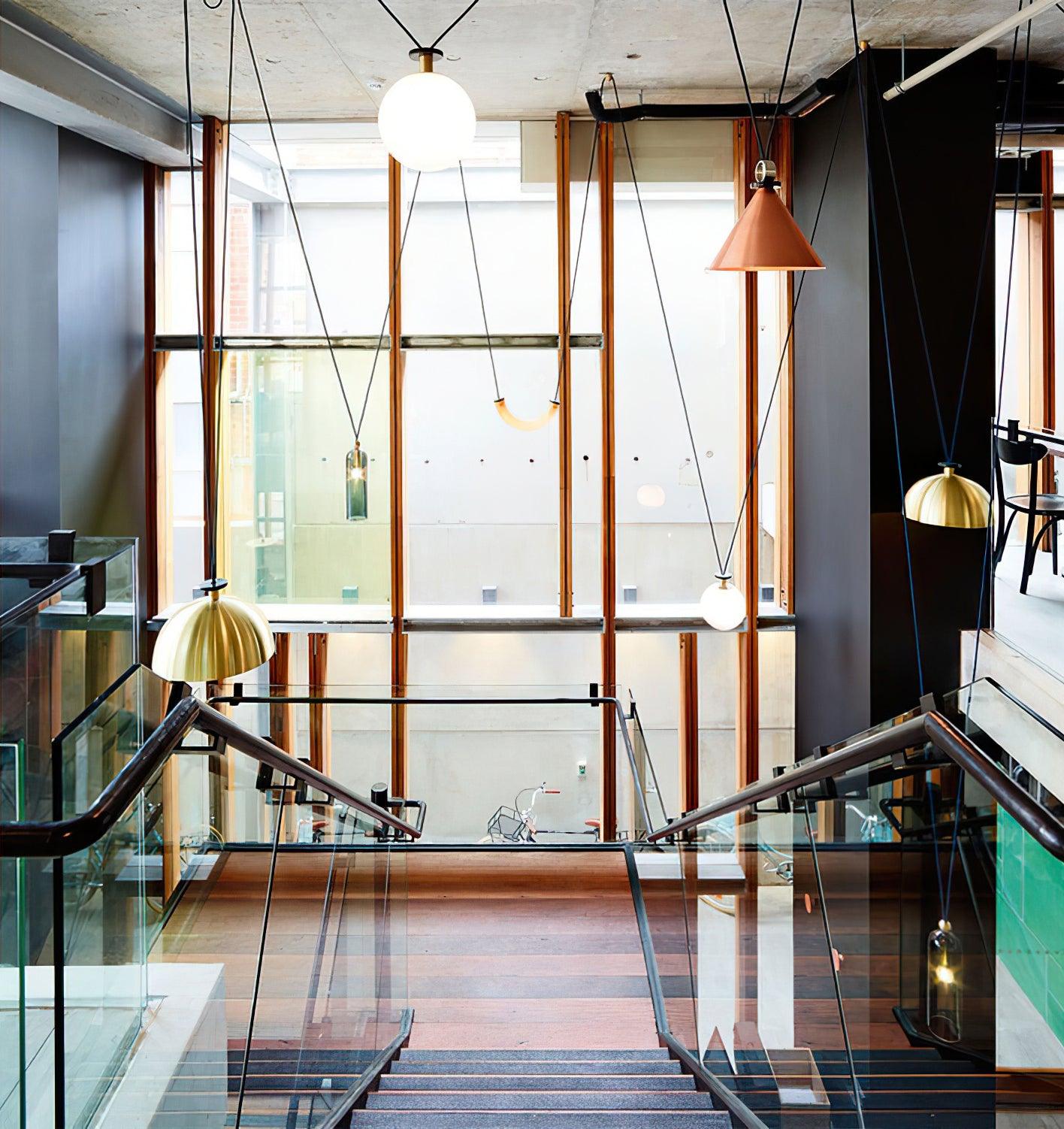 Metal Geometric Pendant Light 11.8 in Modular Ceiling Indoor Hanging Lamp | Thomler