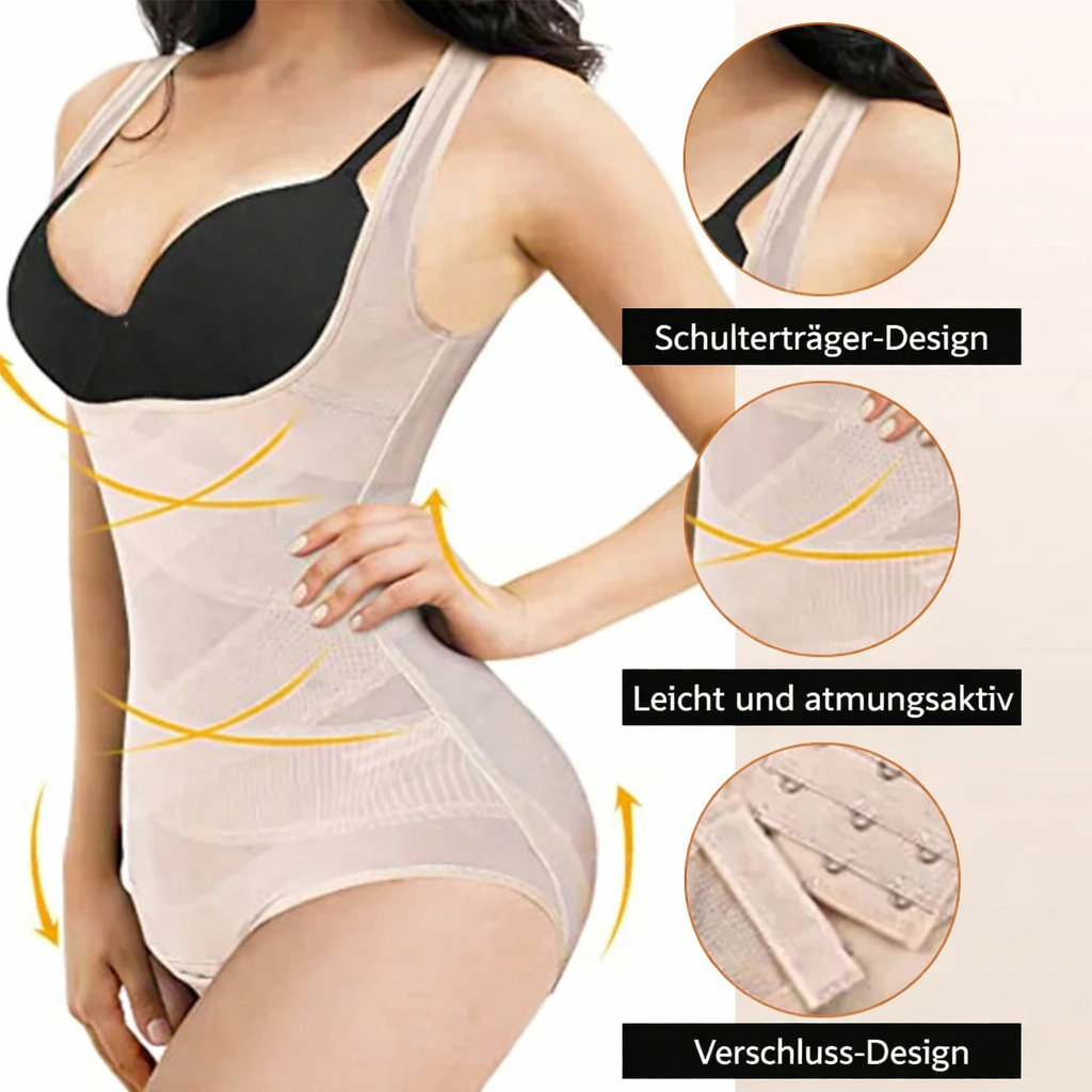 Seamless Body Shaper for Women | Tummy Control & Waist Slimming Bodysuit | Smoothing Shapewear for Everyday Wear, Work & Special Occasions | Thomler
