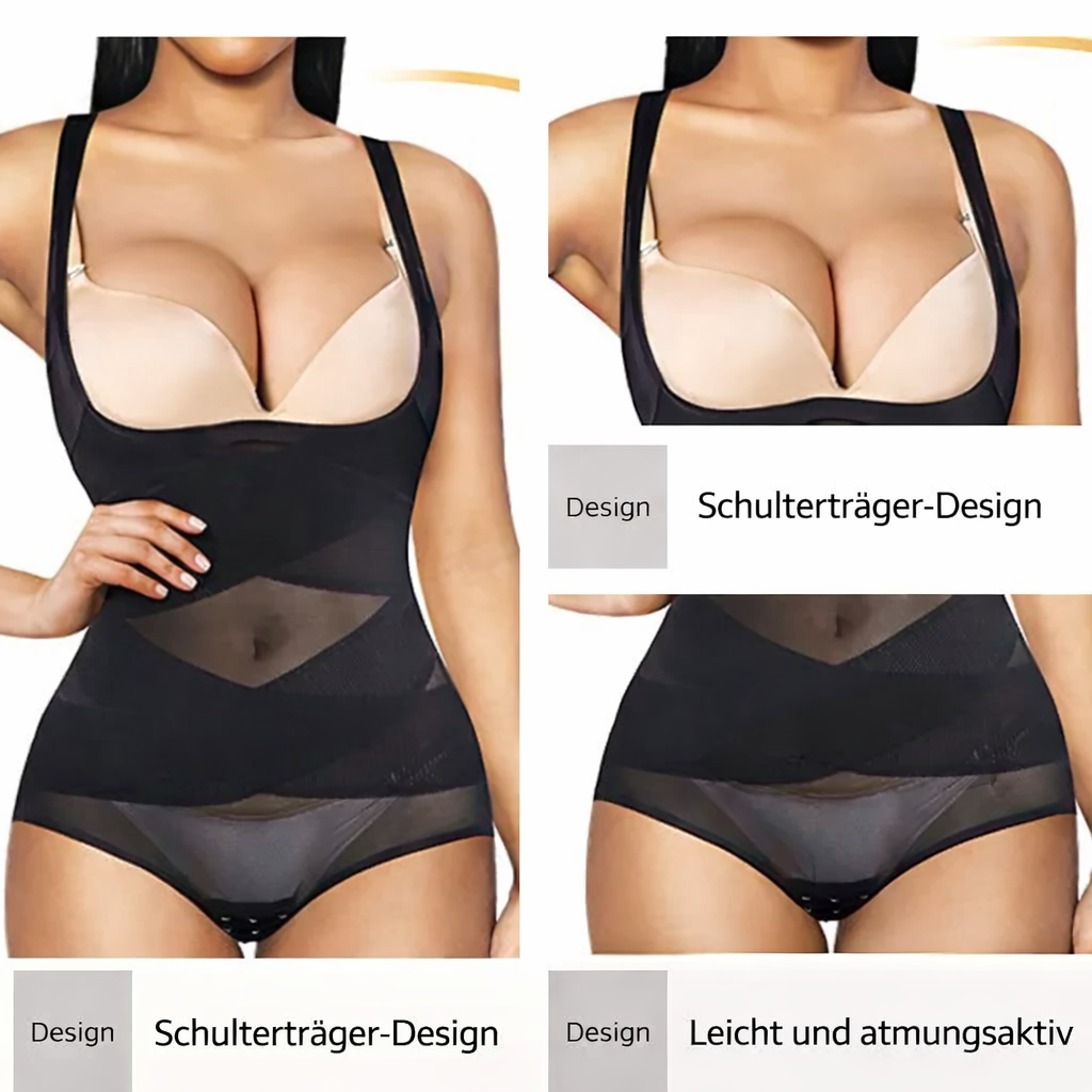 Seamless Body Shaper for Women | Tummy Control & Waist Slimming Bodysuit | Smoothing Shapewear for Everyday Wear, Work & Special Occasions | Thomler