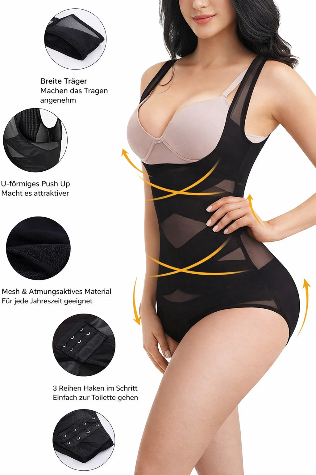 Seamless Body Shaper for Women | Tummy Control & Waist Slimming Bodysuit | Smoothing Shapewear for Everyday Wear, Work & Special Occasions | Thomler