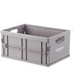 Storage Crate Polypropylene 34.8 cm Foldable Stackable Grey Home Office Document Organiser A4 Folding Storage Box | Thomler
