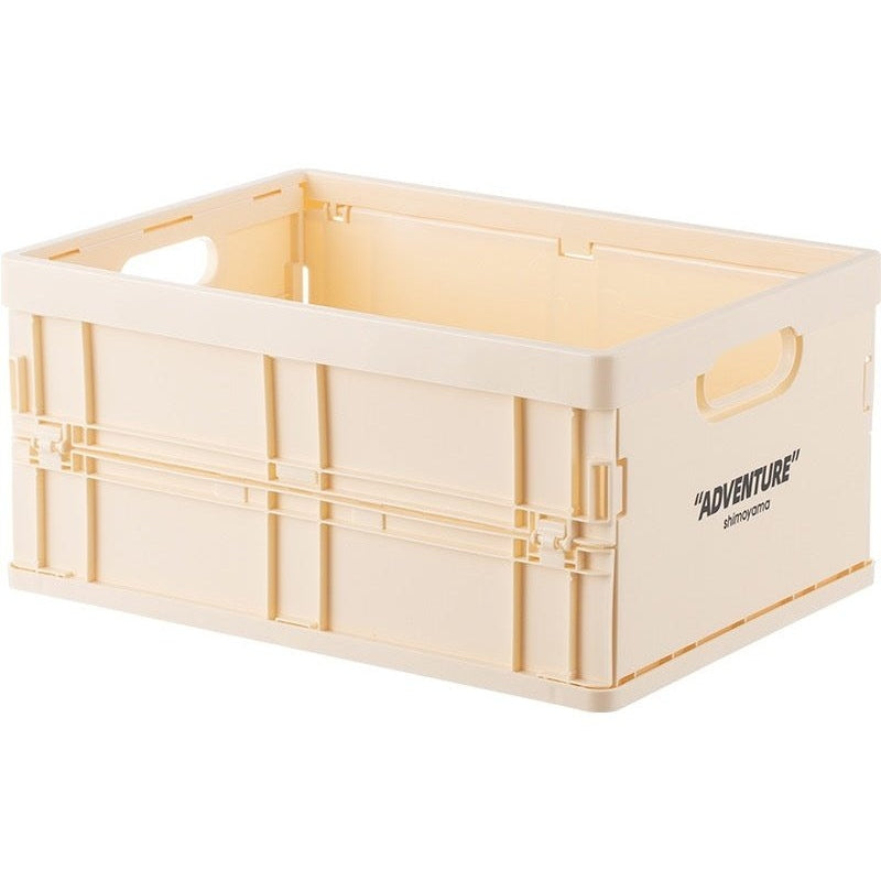Storage Crate Polypropylene 34.8 cm Foldable Stackable Grey Home Office Document Organiser A4 Folding Storage Box | Thomler