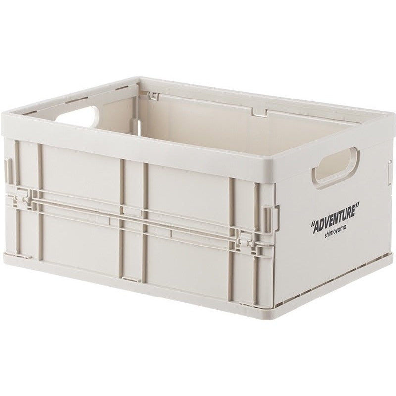 Storage Crate Polypropylene 34.8 cm Foldable Stackable Grey Home Office Document Organiser A4 Folding Storage Box | Thomler