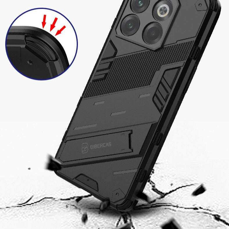 Reinforced Phone Case with Built-In Stand for OnePlus 15 13 12 11 10 Nord – Drop Protection Kickstand Cover Heavy Duty Shield | Thomler