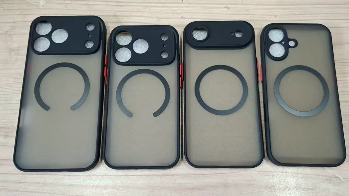 Magnetic Silicone iPhone Case with Raised Edge Protection & Wireless Charging – All Models 12 to 17 | Thomler