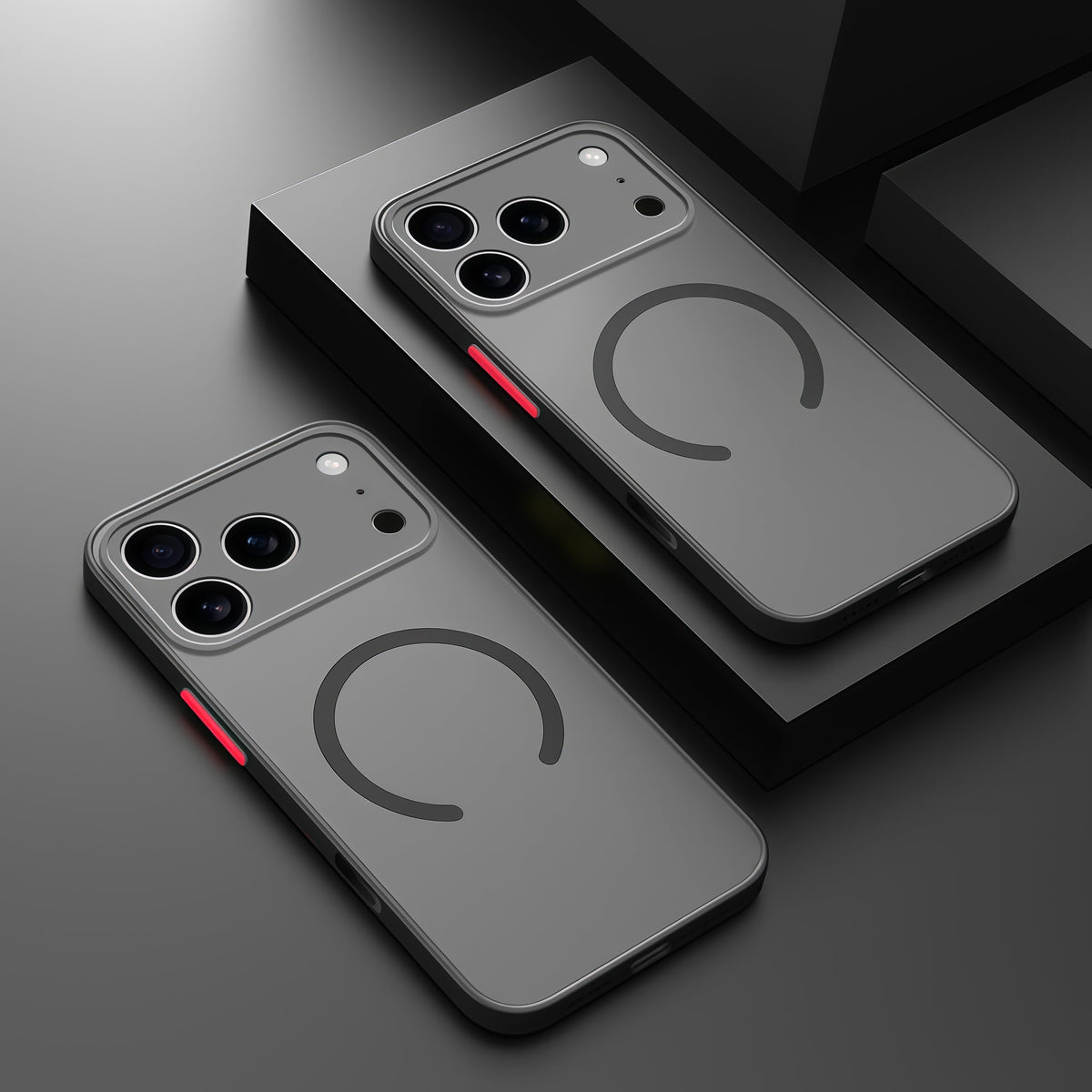 Magnetic Silicone iPhone Case with Raised Edge Protection & Wireless Charging – All Models 12 to 17 | Thomler