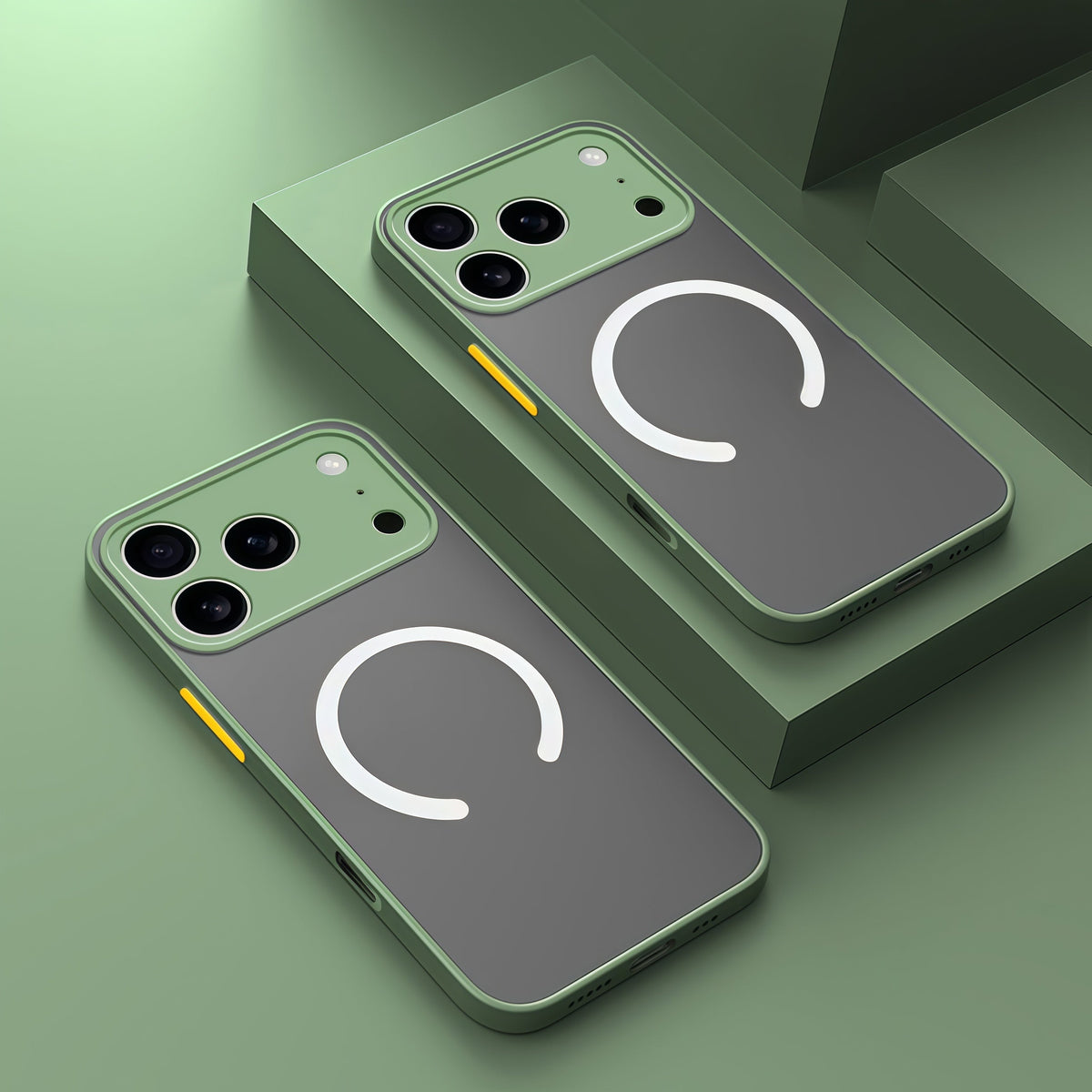 Magnetic Silicone iPhone Case with Raised Edge Protection & Wireless Charging – All Models 12 to 17 | Thomler