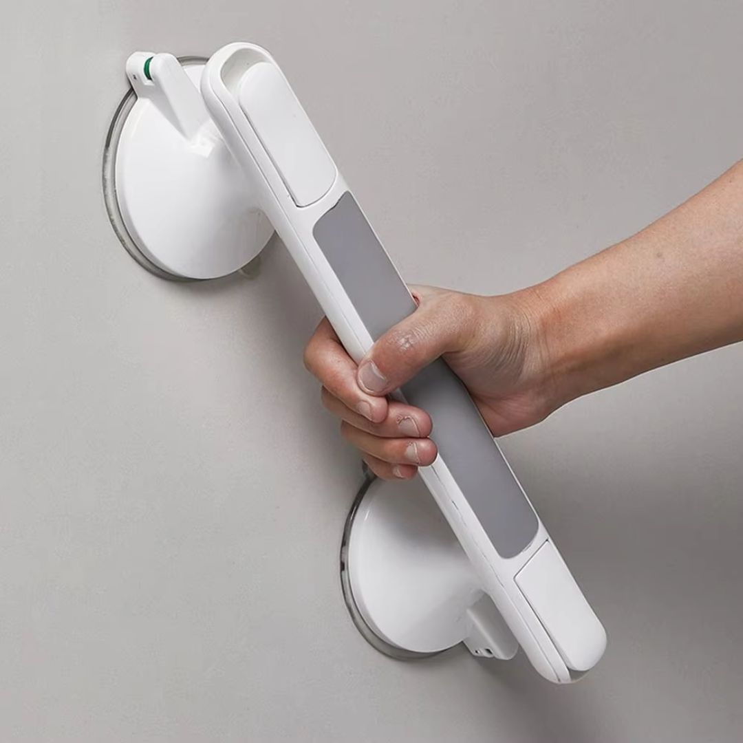 Bathroom Safety Grab Bar with Suction Grip – Non-Slip Support Handle for Shower, Bath & Toilet – No-Drill Installation | Thomler