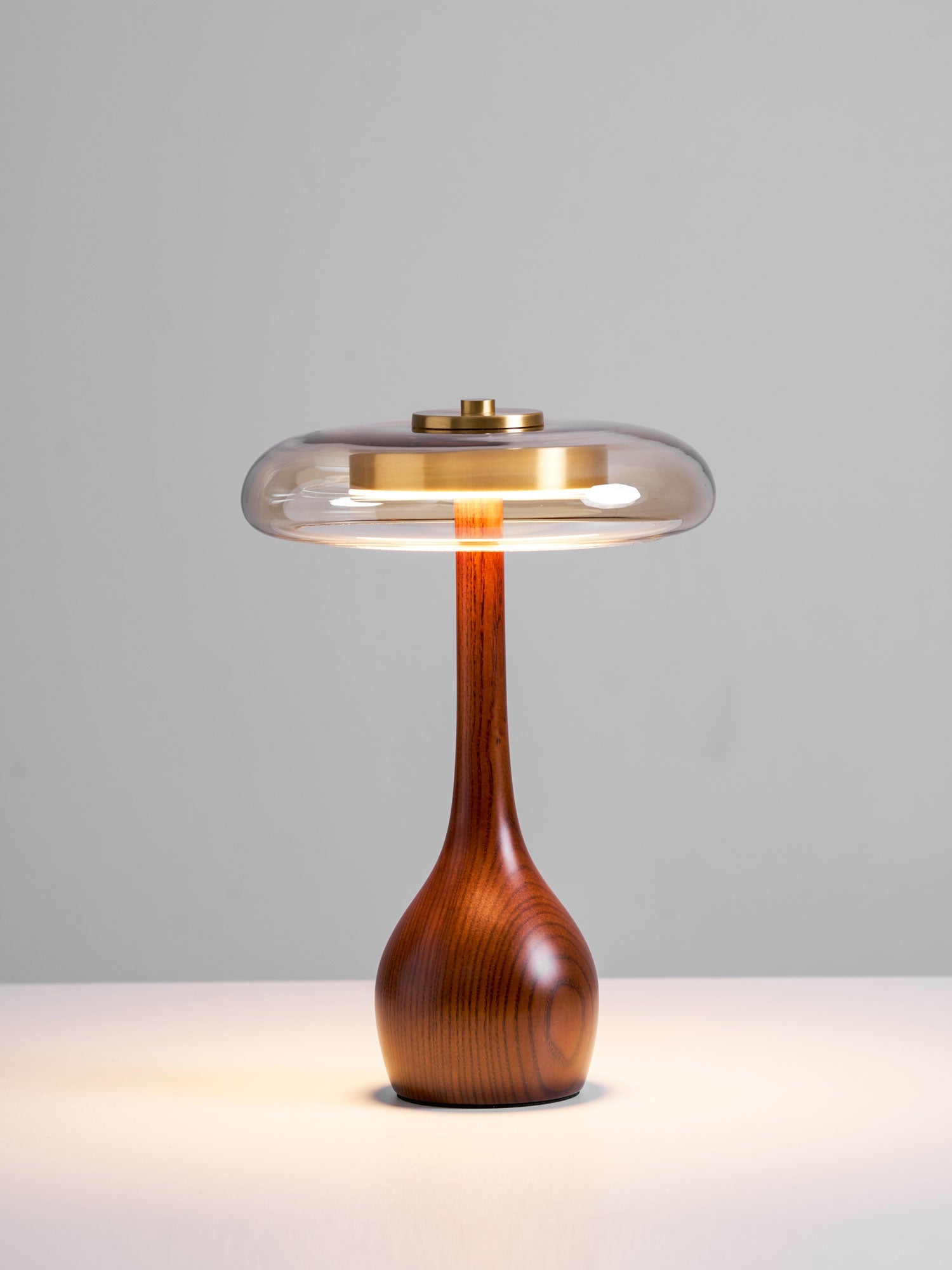Table Lamp Glass Brass 12W 9.6 in Indoor Accent Lighting Adjustable Color Temperatures Warm Cool Neutral | Thomler