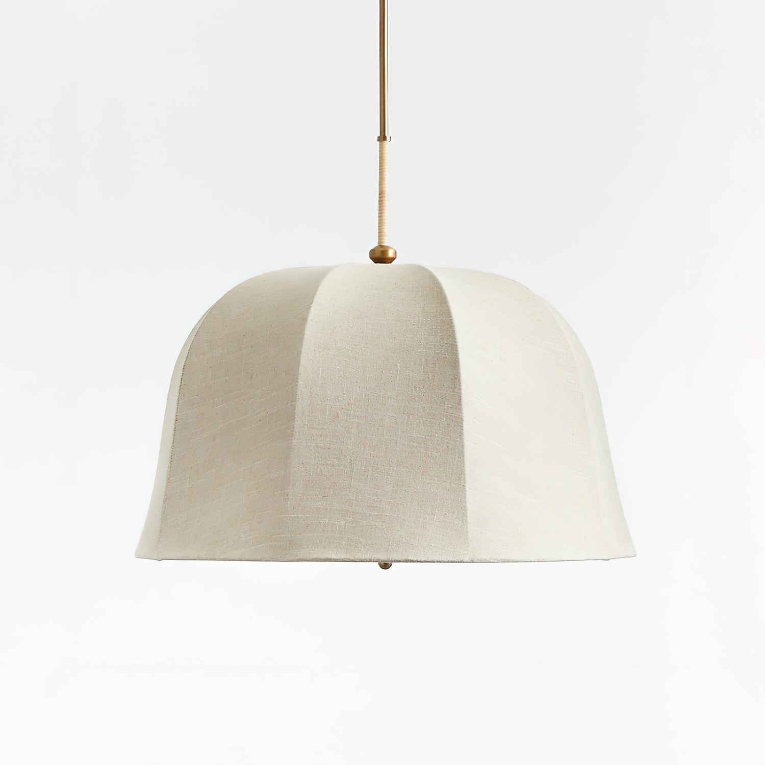 Pendant Light Linen 14.6 in Adjustable Bedroom Living Room Dining Room Hanging Lamp Vintage Style | Thomler