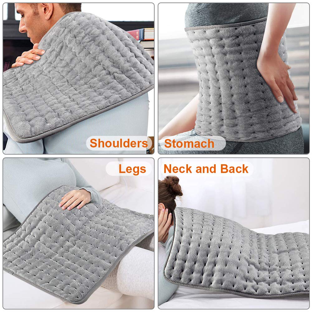 Therapeutic Heat Wrap with 10 Temperature Settings for Sore Muscles & Tension Relief – Soft Fabric, Auto Shutoff, Machine Washable for | Thomler