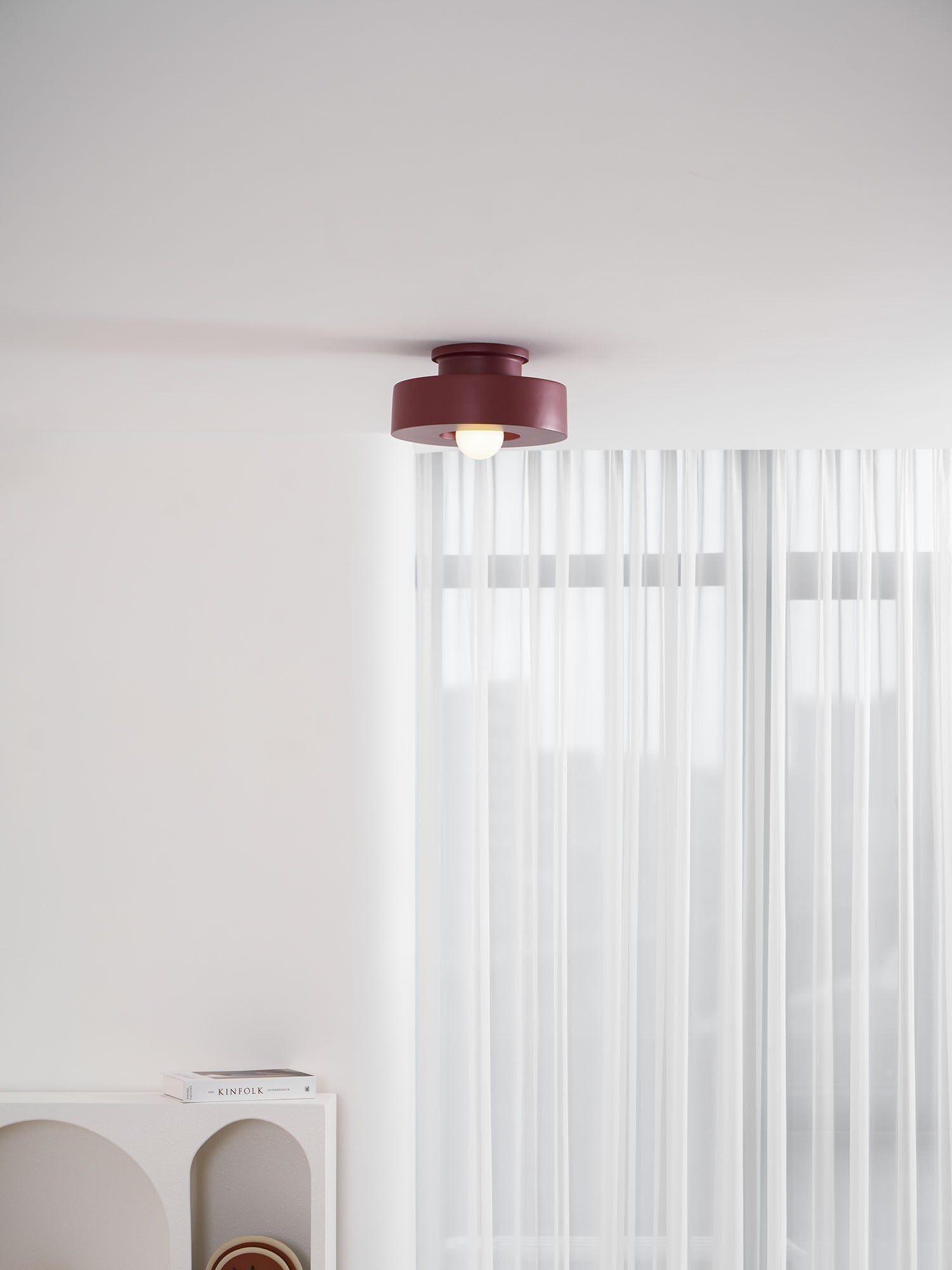 Resin Ceiling Light 11.8 in Red Green Black Indoor LED E26 E27 Modern Lighting Fixture | Thomler