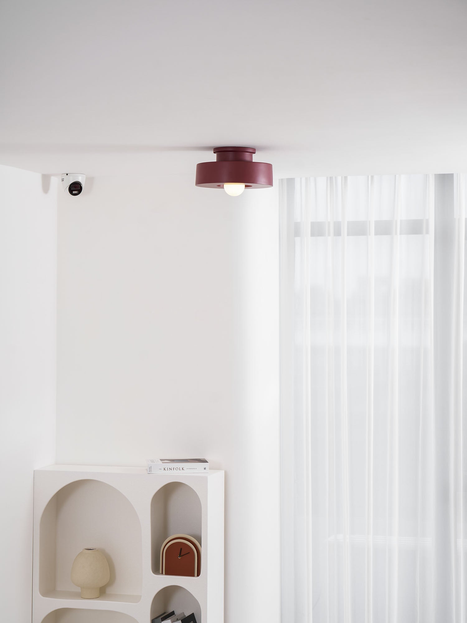 Resin Ceiling Light 11.8 in Red Green Black Indoor LED E26 E27 Modern Lighting Fixture | Thomler