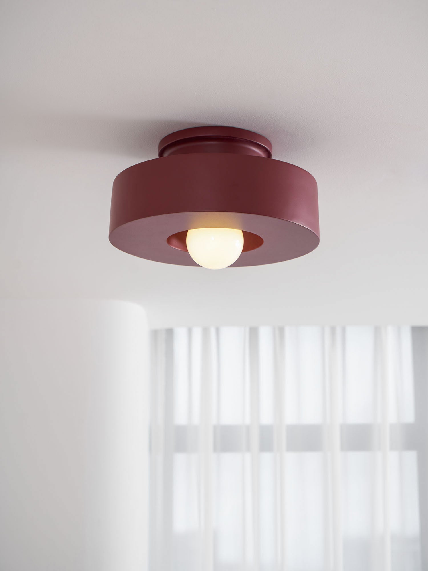 Resin Ceiling Light 11.8 in Red Green Black Indoor LED E26 E27 Modern Lighting Fixture | Thomler