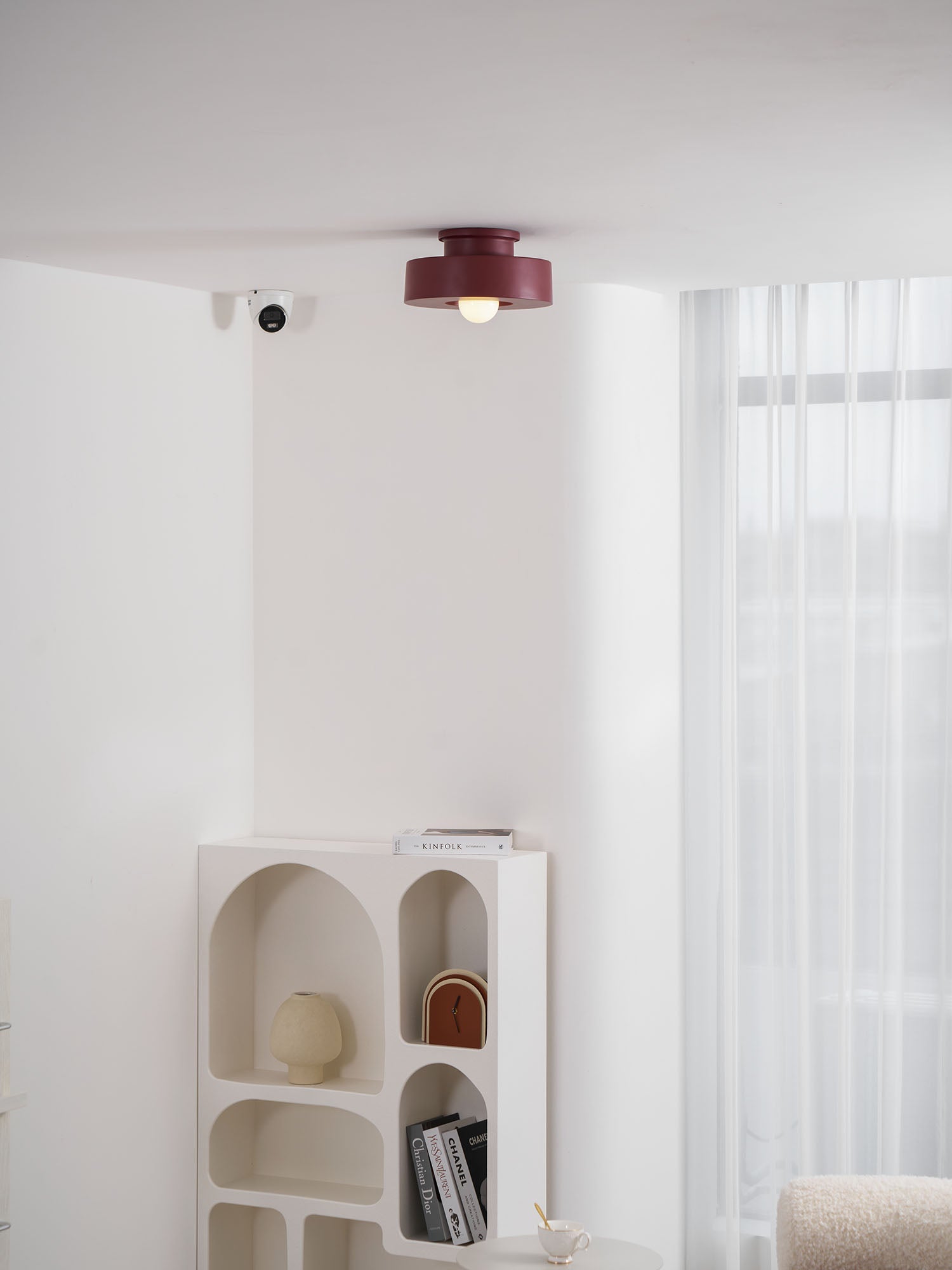 Resin Ceiling Light 11.8 in Red Green Black Indoor LED E26 E27 Modern Lighting Fixture | Thomler