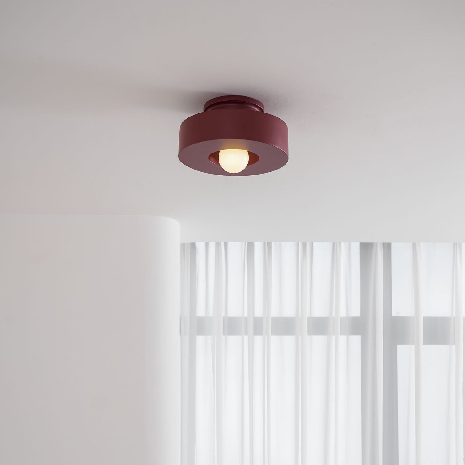 Resin Ceiling Light 11.8 in Red Green Black Indoor LED E26 E27 Modern Lighting Fixture | Thomler
