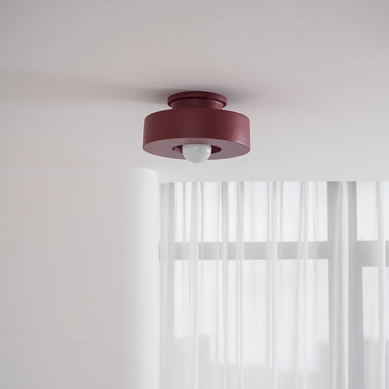 Resin Ceiling Light 11.8 in Red Green Black Indoor LED E26 E27 Modern Lighting Fixture | Thomler