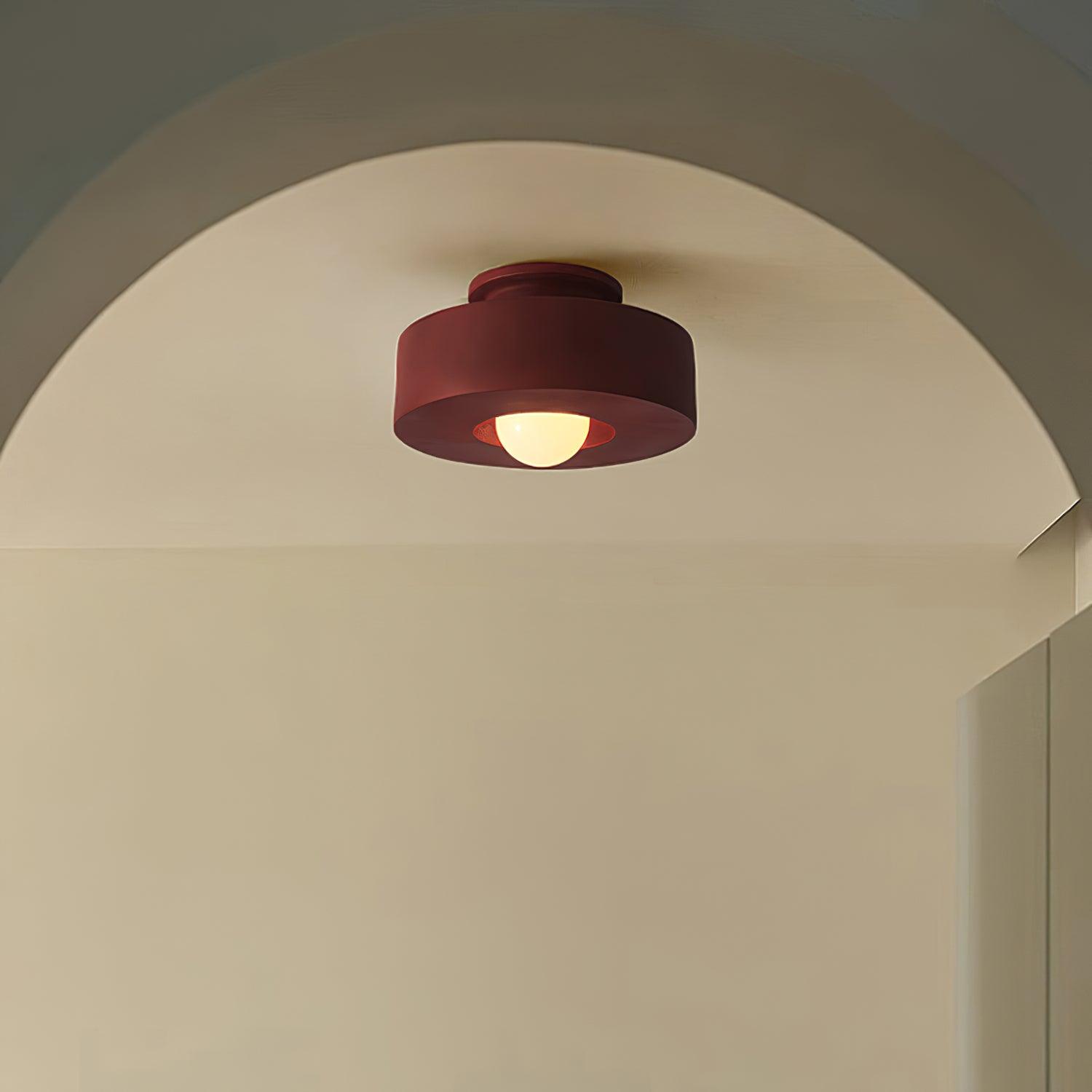 Resin Ceiling Light 11.8 in Red Green Black Indoor LED E26 E27 Modern Lighting Fixture | Thomler