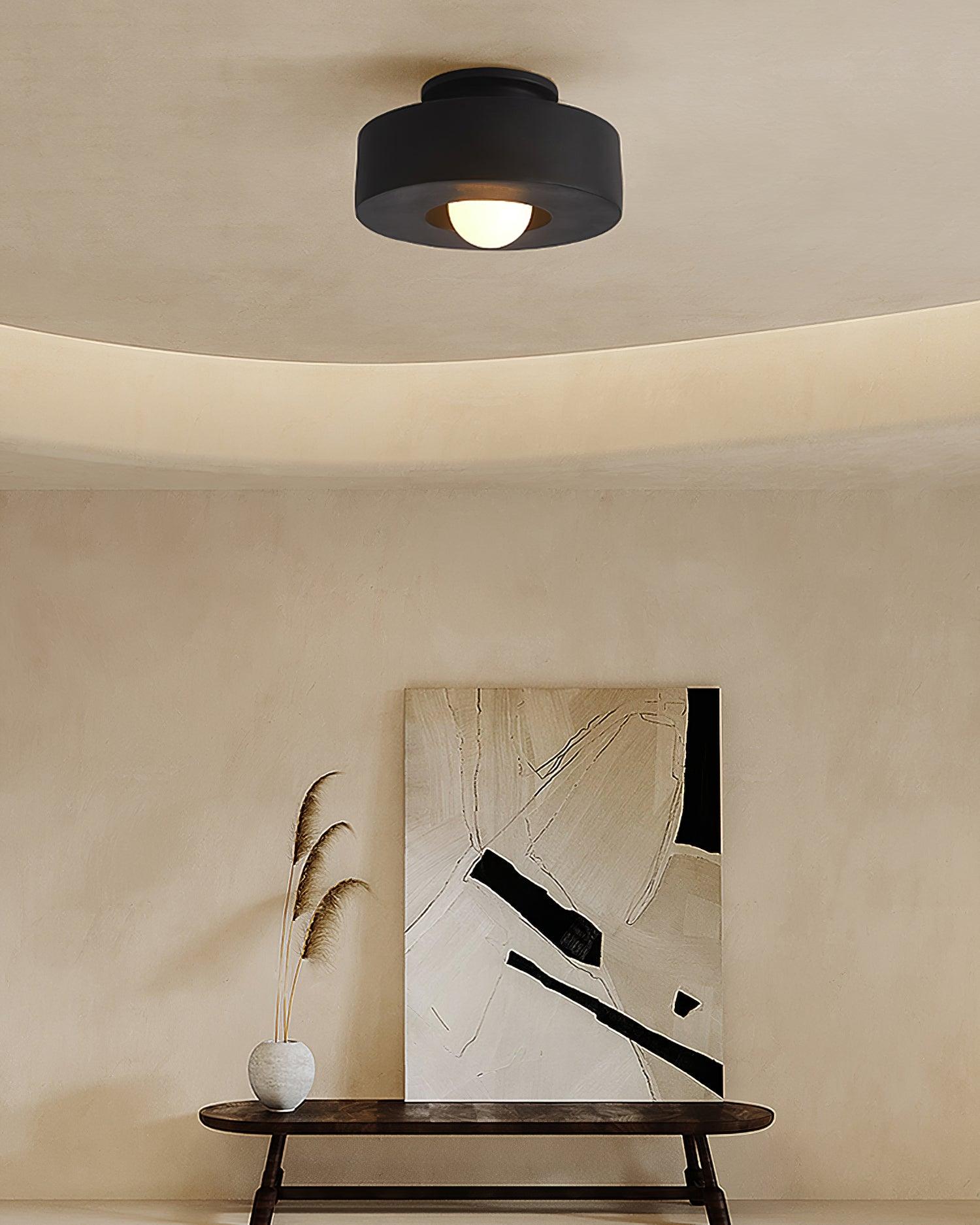 Resin Ceiling Light 11.8 in Red Green Black Indoor LED E26 E27 Modern Lighting Fixture | Thomler