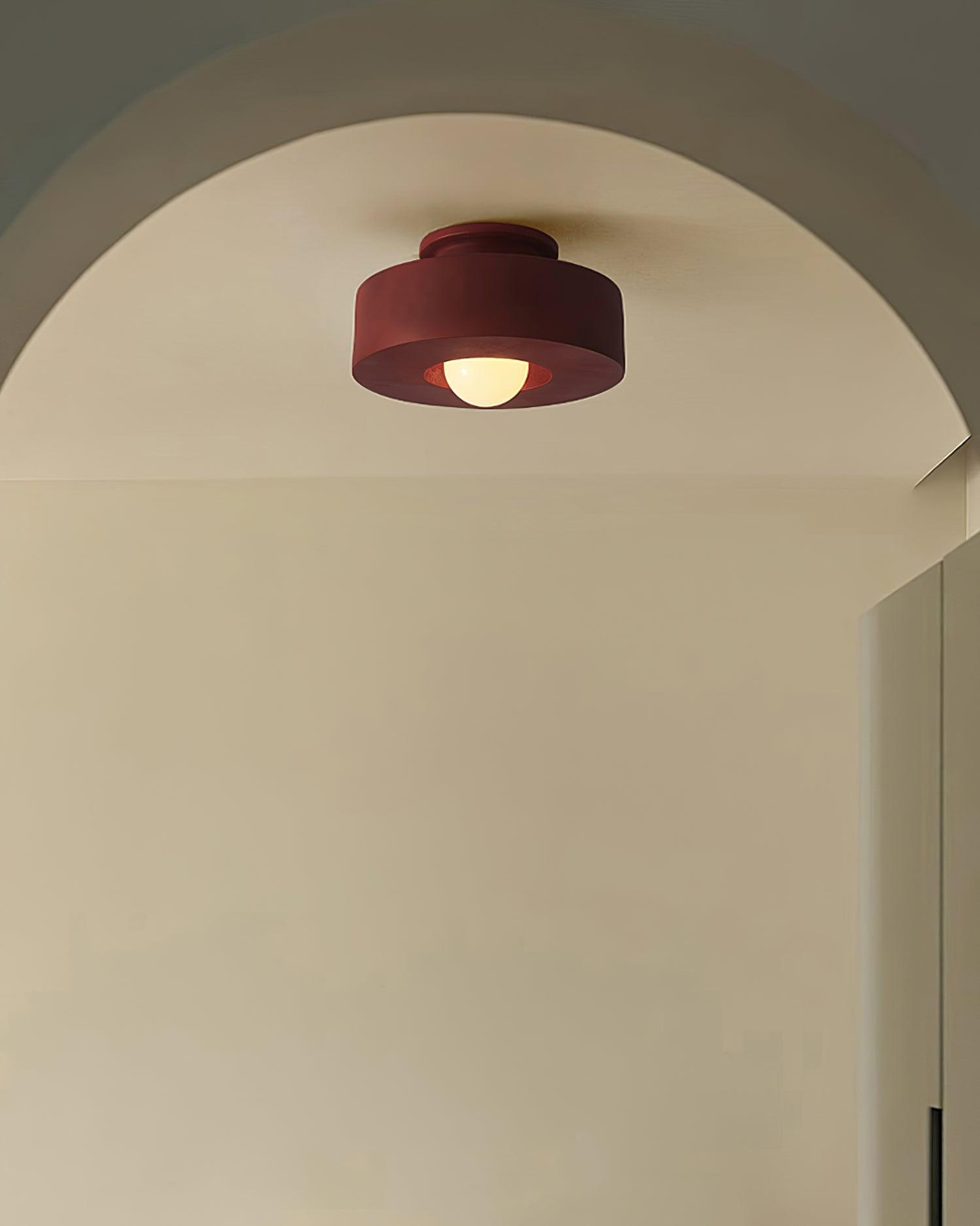 Resin Ceiling Light 11.8 in Red Green Black Indoor LED E26 E27 Modern Lighting Fixture | Thomler