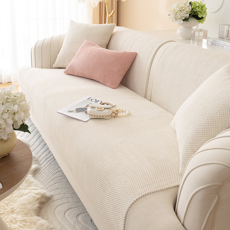 Plush Furniture Cushion Cover with Non-Slip Grip for Couch and Chair Protection | Thomler
