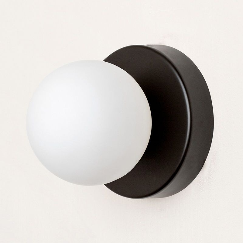 Wall Lamp Iron Glass Shade 4.7 in Indoor Bedroom Hallway Lighting Modern Minimalist Fixture | Thomler