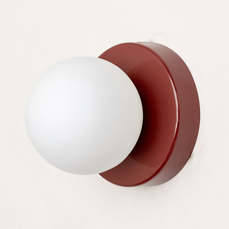 Wall Lamp Iron Glass Shade 4.7 in Indoor Bedroom Hallway Lighting Modern Minimalist Fixture | Thomler