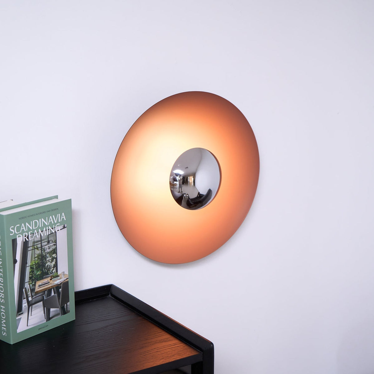 Contemporary Dual-Tone Circular LED Wall or Ceiling Light Fixture in Multiple Finishes | Thomler