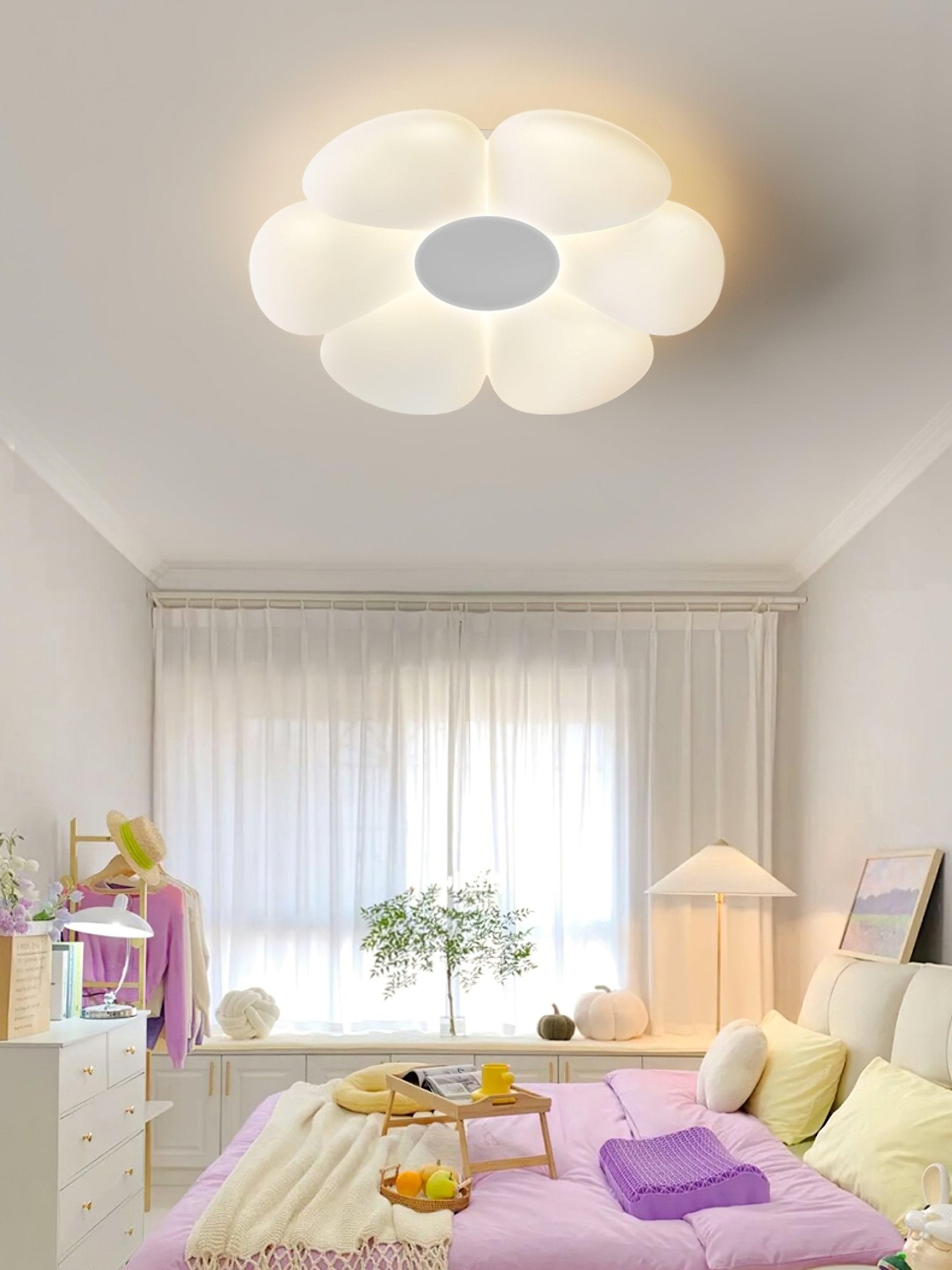 Ceiling Lamp Metal 19.7 in x 4.7 in 70W White Indoor Bedroom Dining Room Accent Light | Thomler