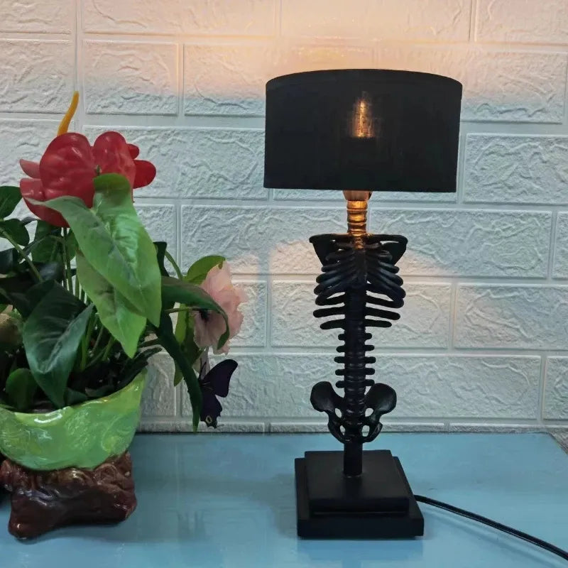 Skeleton Hand Table Lamp Gothic Skull Bedside Light Decorative Bone Art Sculpture Accent Lighting for Bedroom Office Living Room Halloween | Thomler
