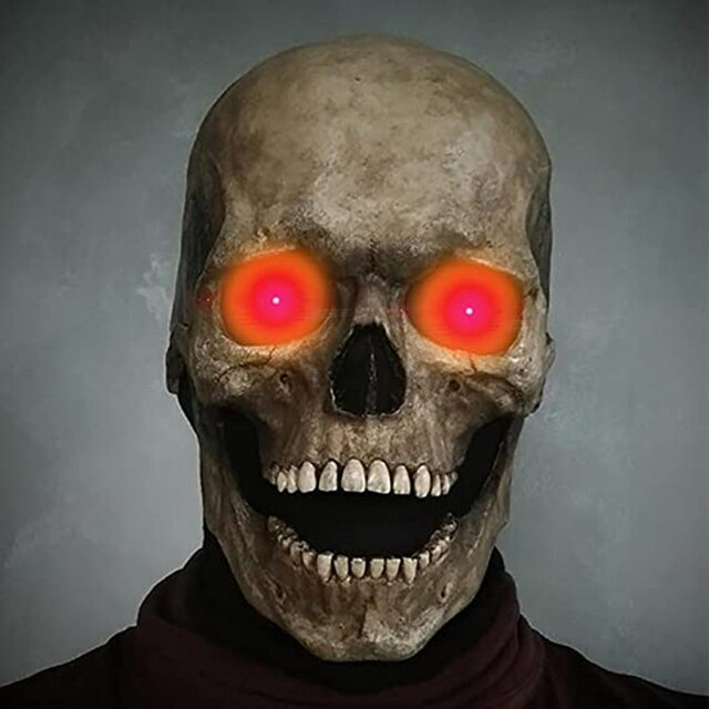 Lifelike Skull Mask – Terrifying Full-Head Halloween Costume Accessory for Adults | Thomler