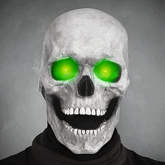 Lifelike Skull Mask – Terrifying Full-Head Halloween Costume Accessory for Adults | Thomler