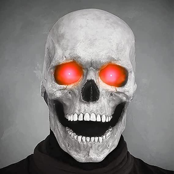 Lifelike Skull Mask – Terrifying Full-Head Halloween Costume Accessory for Adults | Thomler