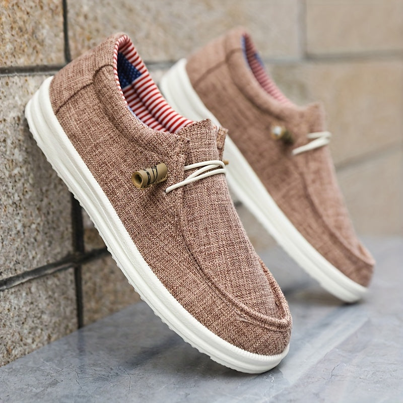 Men's Casual Loafers with Metal Hardware & Moc-Toe Stitch Detail – Slip-On Dress Shoes for Work, Travel & Everyday | Thomler