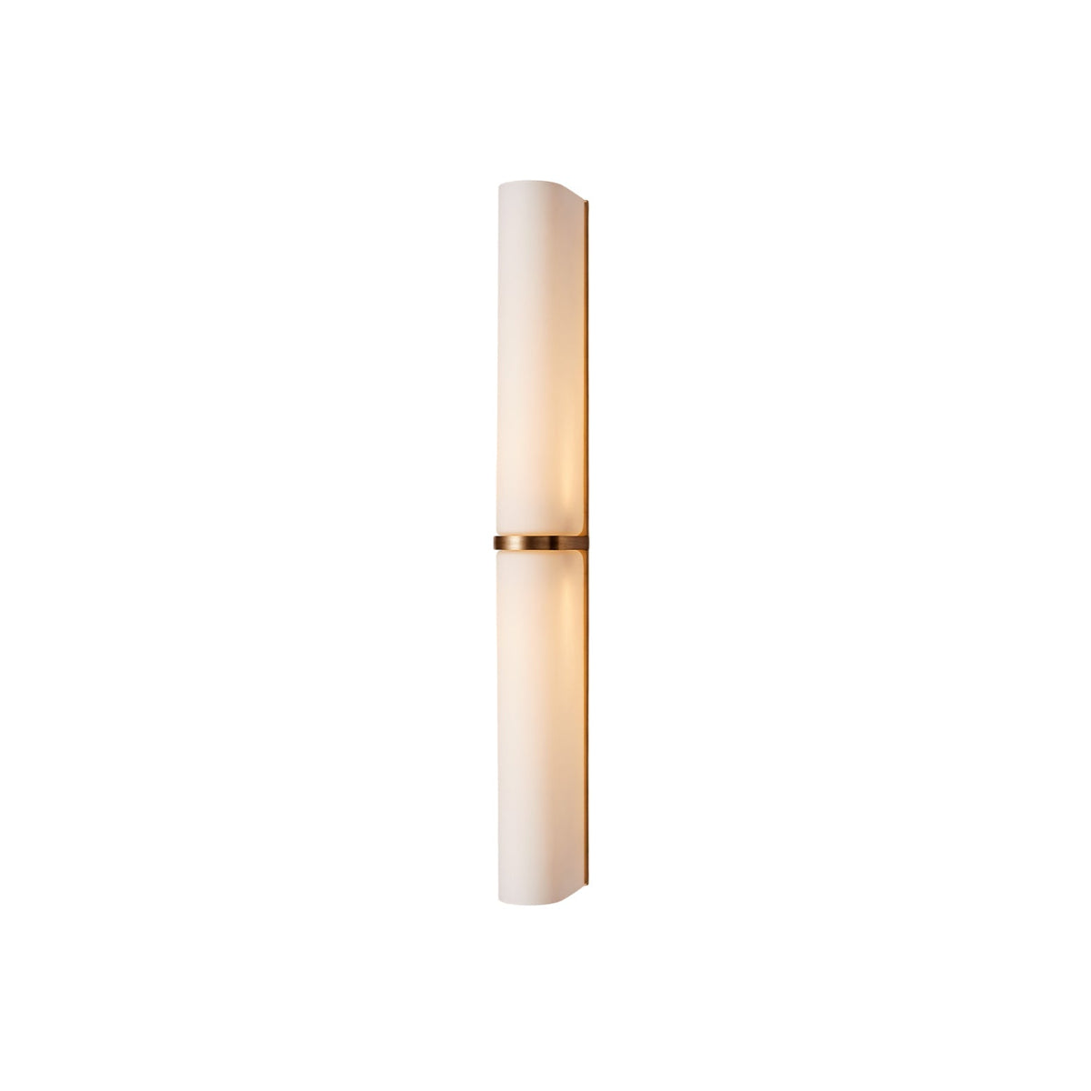 Glass Wall Sconce 2-Light Modern LED Fixture with Metal Frame for Bedroom Living Room Hallway | Thomler
