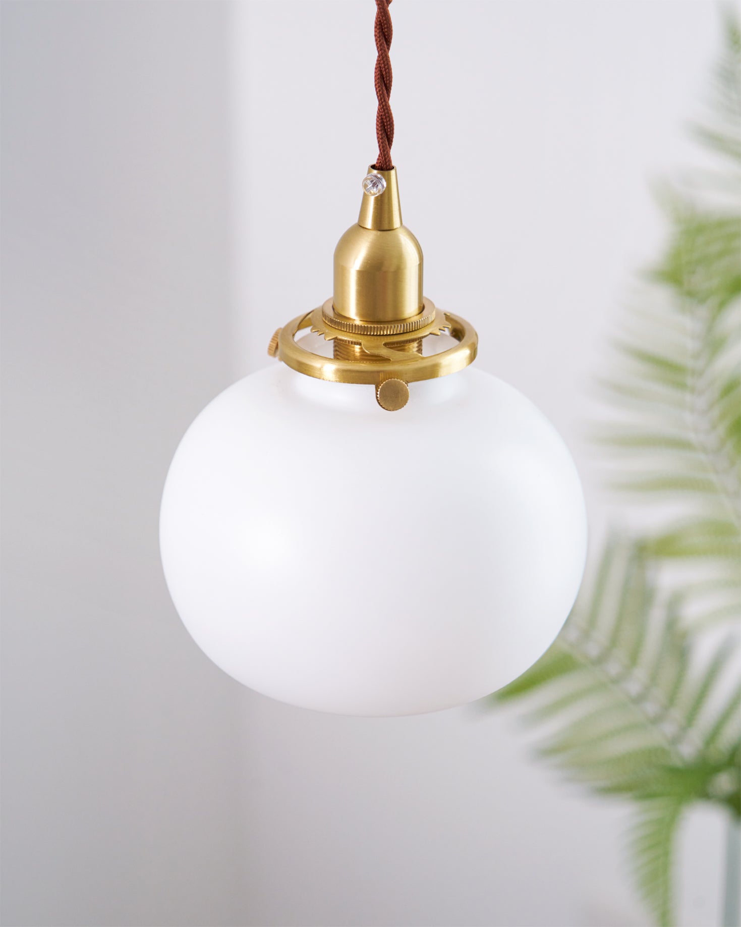 Pendant Light Glass 5.1 in Adjustable Living Room Bedroom Bathroom Hanging Ceiling Lamp Retro Style | Thomler