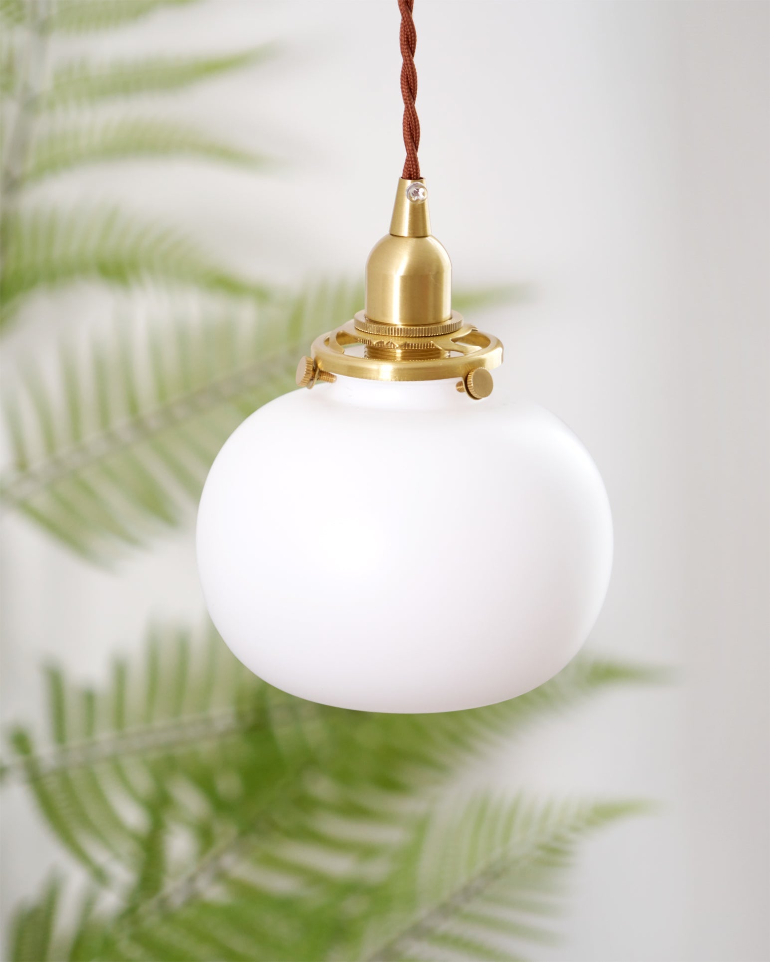 Pendant Light Glass 5.1 in Adjustable Living Room Bedroom Bathroom Hanging Ceiling Lamp Retro Style | Thomler