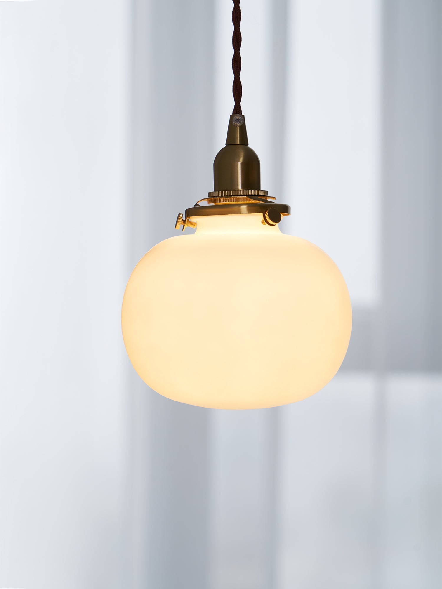 Pendant Light Glass 5.1 in Adjustable Living Room Bedroom Bathroom Hanging Ceiling Lamp Retro Style | Thomler