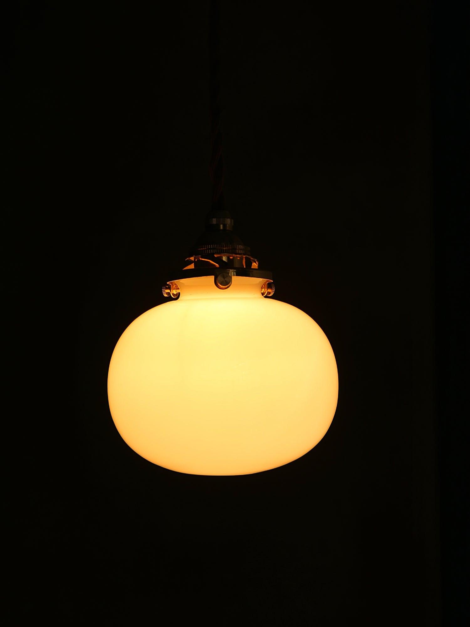 Pendant Light Glass 5.1 in Adjustable Living Room Bedroom Bathroom Hanging Ceiling Lamp Retro Style | Thomler