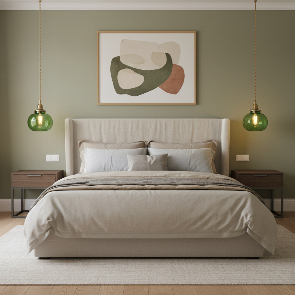 Pendant Light Glass 5.1 in Adjustable Living Room Bedroom Bathroom Hanging Ceiling Lamp Retro Style | Thomler