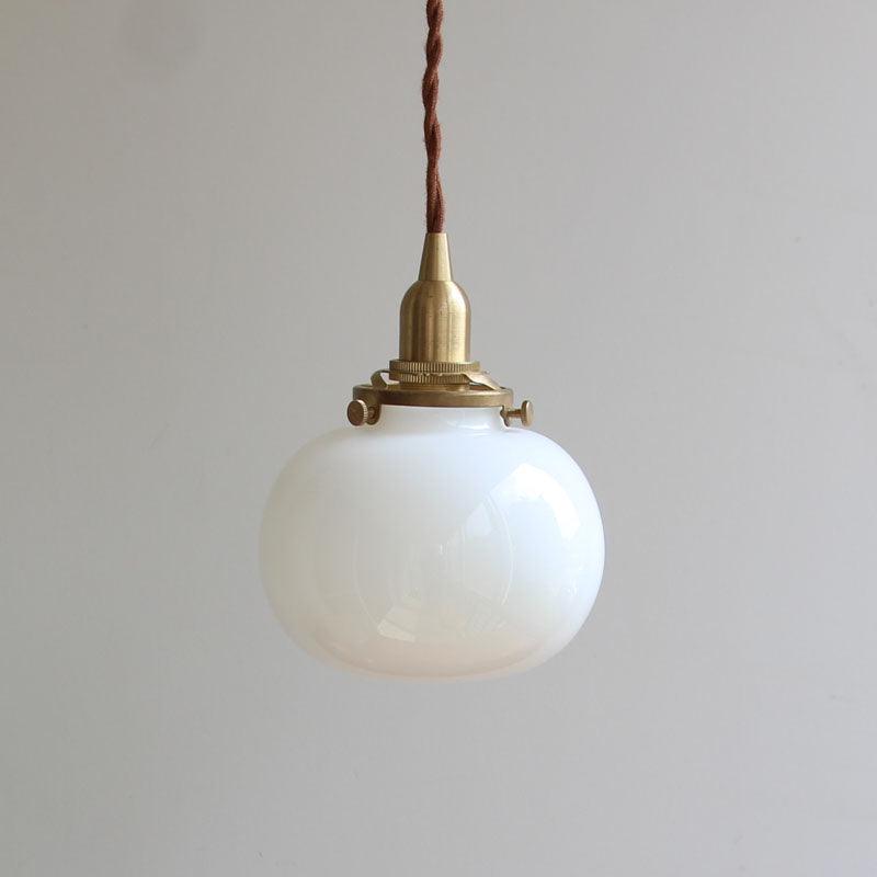 Pendant Light Glass 5.1 in Adjustable Living Room Bedroom Bathroom Hanging Ceiling Lamp Retro Style | Thomler