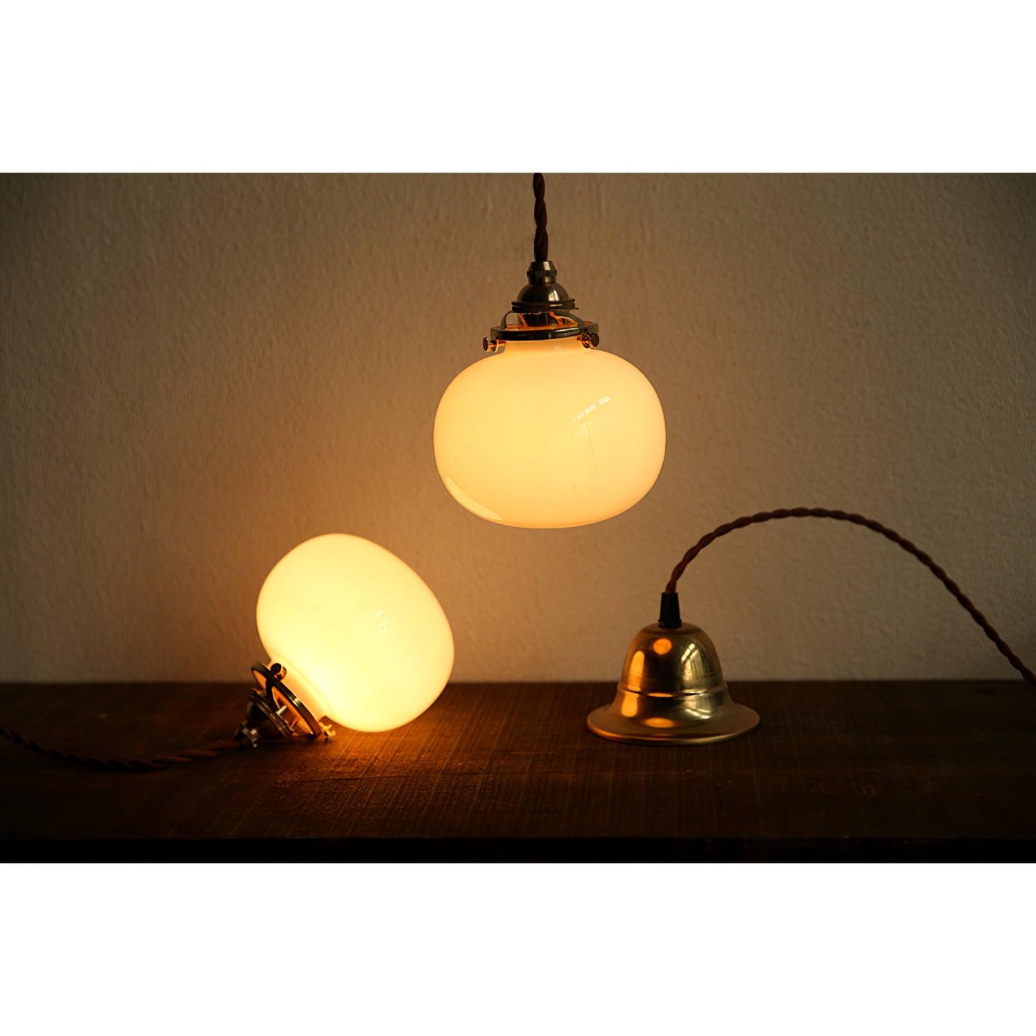 Pendant Light Glass 5.1 in Adjustable Living Room Bedroom Bathroom Hanging Ceiling Lamp Retro Style | Thomler
