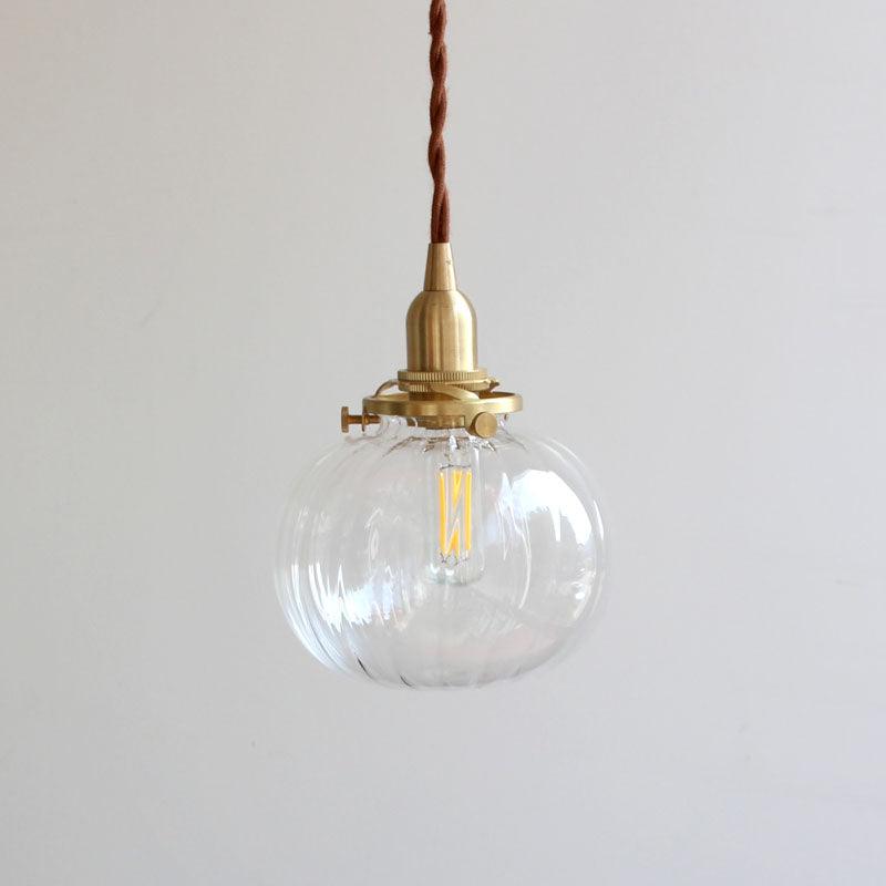 Pendant Light Glass 5.1 in Adjustable Living Room Bedroom Bathroom Hanging Ceiling Lamp Retro Style | Thomler